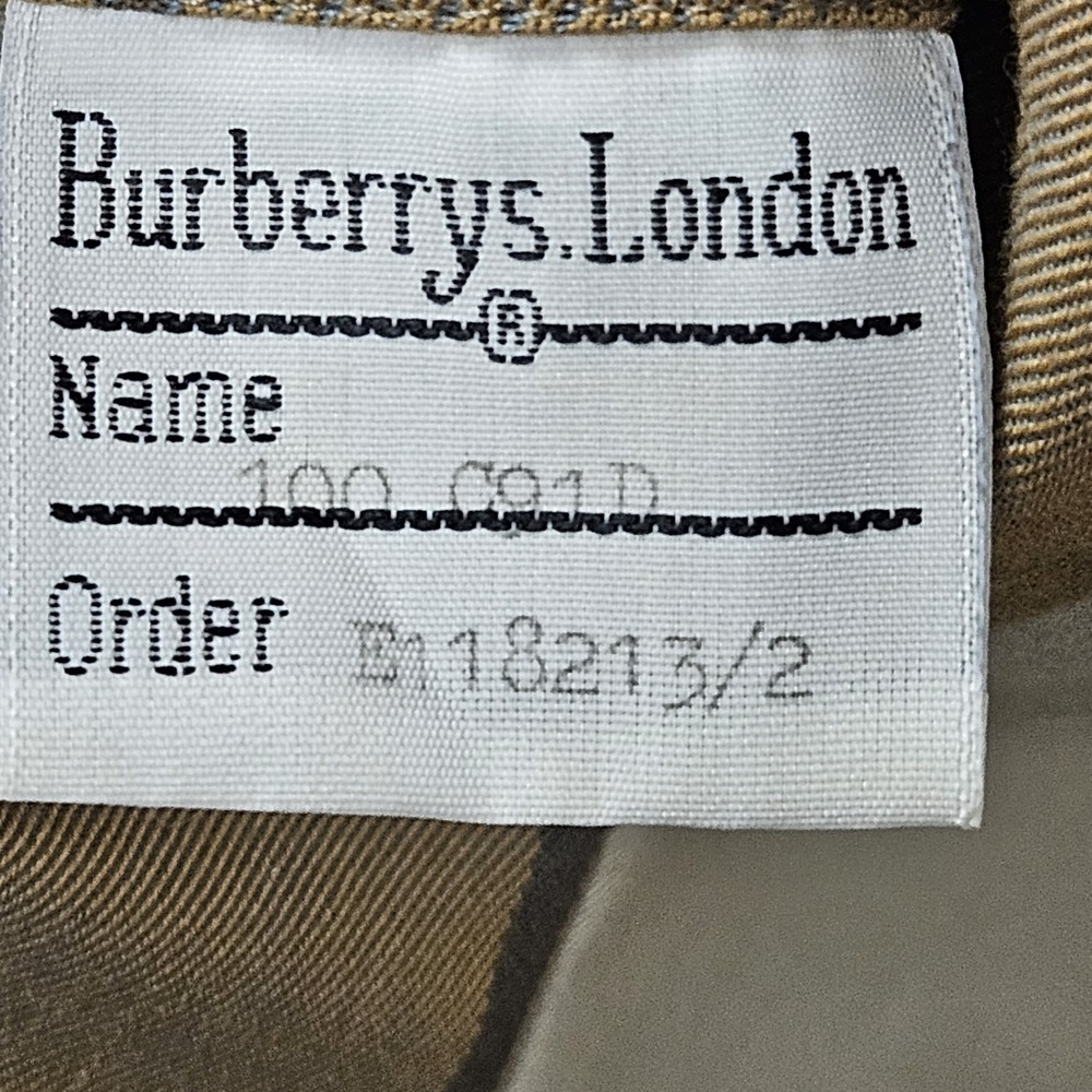 Burberry Maruzen Beige Nova Check Trench Coat Men XL Vintage 80s - Picture 9 of 16